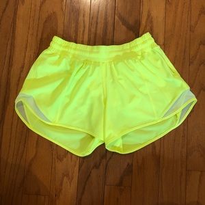 Bright Yellow Lululemon Shorts